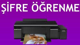 Epson Yazıcı Şifre Öğrenme  Nerede Yazar?