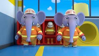 Elephant Firefighter Rescue Team  Nursery Rhymes  Kids Songs  Kids Role Play  BabyBus