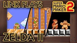 Super Mario Maker 2 - Link Explores Zelda 2 Dungeon Level