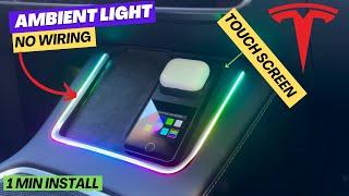 NEW Tesla Model 3Y Ambient Light for Wireless Charger EASY Install & Airpods