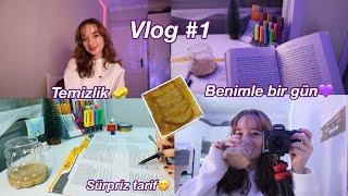 VLOG #1 Benimle bir gün⭐️temizlikderssürpriz tarif…