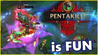 PENTAKILL LOL FUN Moments 2023 Darius Twitch Briar Sivir #166