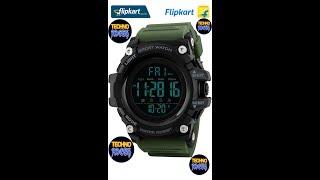 Skmei Gmarks -1384 Army Sports Digital Watch-For Men Unboxing And Reviews Video  Flipkart 