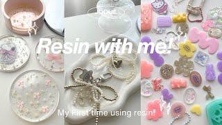 DIY resin charms keychains & coasters Aesthetic beaded bow charm logo charms for small businesses