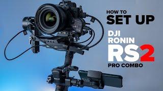 Set up + balance DJI Ronin RS2 Gimbal Raven Eye  + Focus   Pro Combo tutorial