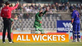 All Wickets  Bangladesh vs India  2nd ODI  India tour of Bangladesh 2022