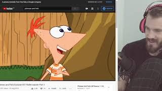 PewDiePie Reacts To Phineas and Ferb on Live Stream