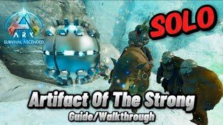 Ark Survival Ascended The Island Artifact Of The Strong HARD ICE CAVE The Reality Of Solo Runs