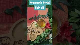 Homemade Herbal Hair Oil for long & healthy hair #shortfeed #haircare #shorts