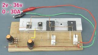 2v - 36v 0 - 30A Fully Adjustable Regulator