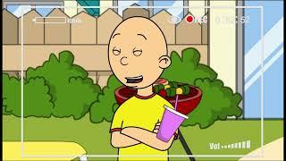 caillou tries the grimace shake