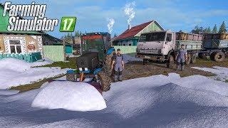 ПРИШЛА ЗИМА ЧИСТИМ СНЕГ НА ТРАКТОРЕ  FARMING SIMULATOR 17