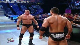 Brock Lesnar Confronts The Rock on Smackdown