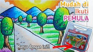 GAMBAR PERSPEKTIF Begini Cara Menggambar Pemandangan dengan Perspektif #caramenggambar