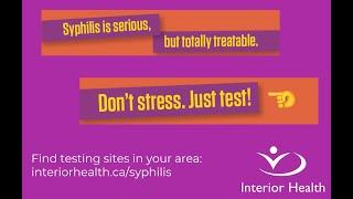 Syphilis Dont Stress. Just Test