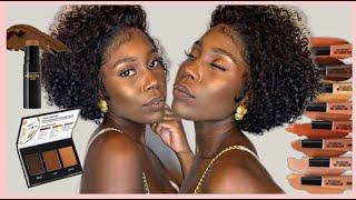 Full Face Using Black Radiance Products  Affordable Makeup