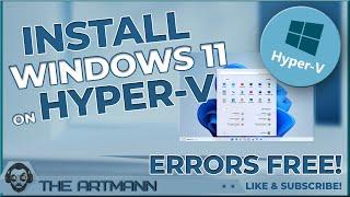 How To Install Windows 11 on Hyper-V Virtual Machine FULL GUIDE - 2023