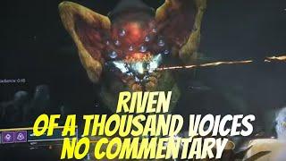 Last Wish Raid FINAL BOSS RIVEN No Commentary - Destiny 2