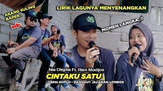 MOMEN LANGKA.. CINTAKU SATU - NIA DIRGHA FT. RIAN MODJOE DANGDUT JALANAN LOMBOK IRAMA DOPANG