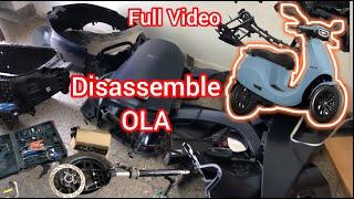 Disassemble open OLA Scooter Full Video #ola #scooter