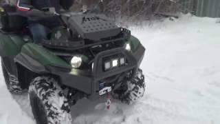 Yamaha Grizzly 700. Светодиодные фары для квадроцикла Yamaha Grizzly.