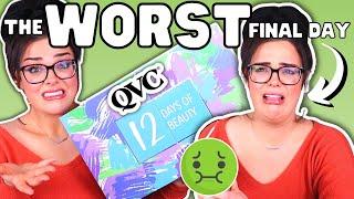 The WORST END to a SHOCKING CALENDAR  QVC 12 Days of Beauty Advent Unboxing