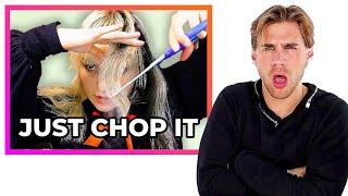 Hairdresser Reacts to Hime Haircut Fails