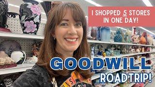 I Shopped 5 Goodwill Stores  Thrift with Me  Vintage Haul