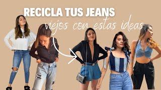 ¿No sabes que hacer con tus jeans viejos? NO LOS BOTES Mira estas lindas IDEAS DE TRANSFORMACIÓN