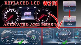 Mercedes Benz W213 замена приборной панели на LСD big Активация AMG меню LCD W213. Command NTG 5.5.