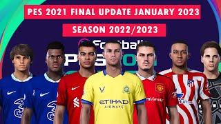 NEW OPTION FILE PES 2021 FINAL UPDATE JANUARY 2023 SEASON 20222023 PS4  PS5