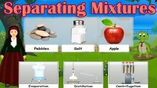 Separating Mixtures Different Methods Distillation Evaporation & Centrifugation Lesson for Kids