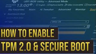 How to Enable TPM 2.0 and Secure Boot Windows 11