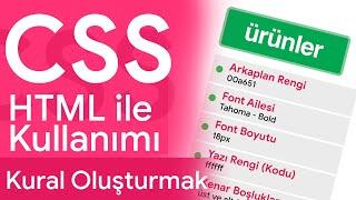 CSS Nedir? HTML ile Kullanımı  CSS Dersleri