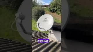 Kit Antena Parabólica completo com Receptor Digital VX10 Vivensis