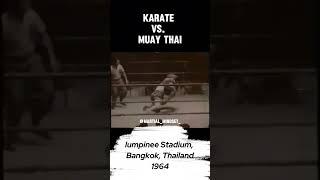 Karate vs. Muay Thai 1964  #Kyokushin #thaiboxing #masoyama #martialarts #combatsports #lumpinee