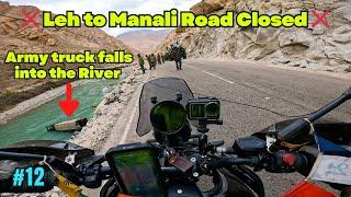 We Started Return Journey from Ladakh but got Stuck in Leh    Hanle to Upshi  #himalayan450