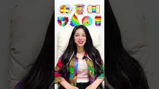 Random Rainbow food MUKBANG #shorts