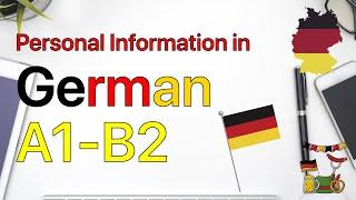 Easy German Phrases with English  translation - Personal Information - A1B2