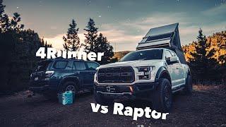 Cold Weather Camping  Ford Raptor and 4Runner