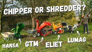 Chipper or Shredder? Watch this First Hansa vs GTM vs Eliet vs Lumag #woodchipper #gardenshredder