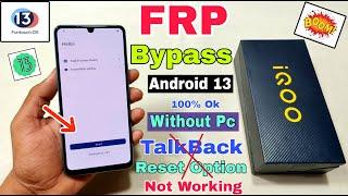 IQOO Z7s 5G FRP Bypass Android 13  New Method  IQOO Z7s 5g Google Account Bypass Without Pc 