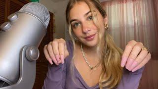 ASMR Fast and Aggressive Tapping and Scratching with LONG NAILS  Whispering