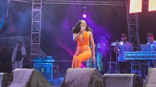 Nailah Blackman performs Come Home in Colour Me Red in St Lucia