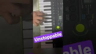 Playing piano on Unstoppable #song #unstoppable #piano #shorts #funwithavniandom #youtubeshorts