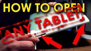 How to open chinese android tablet with simple tools  Как вскрывать китайские планшеты простыми инст