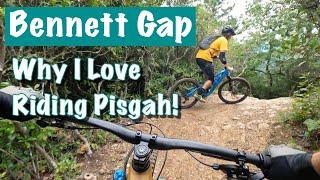 Riding Bennett Gap - Pisgah tech at its best