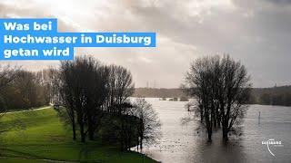 Was in Duisburg bei Hochwasser getan wird