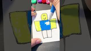 How to draw Noob Roblox with magic popcorn pens  easy drawing Noob Roblox step by step