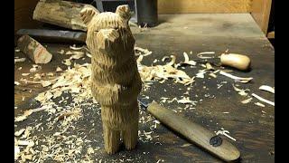 Bear Woodcarving whole carving